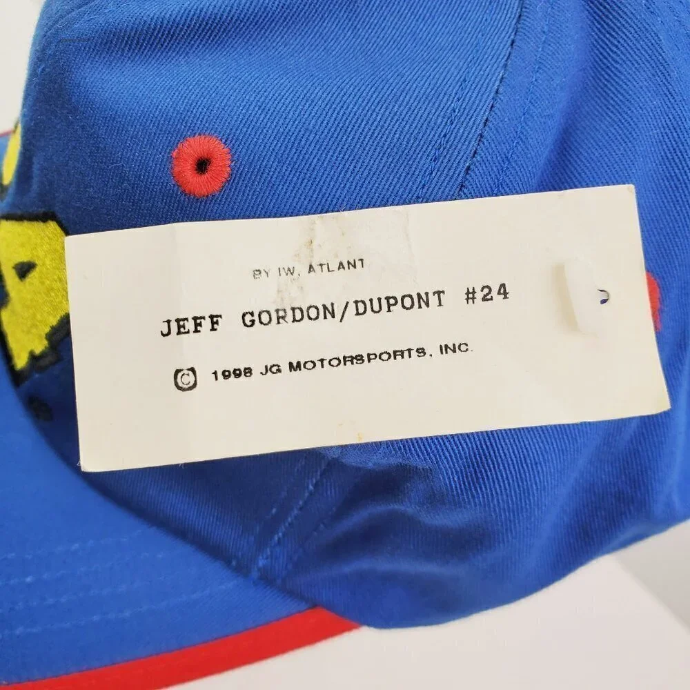 Jeff Gordon Vintage NASCAR Hat 90s Strapback 24 Competitors View Deadstock NWT